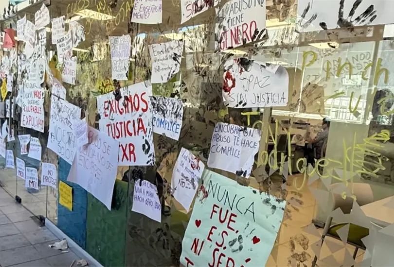 Se realiz&oacute; una protesta por parte de los estudiantes el pasado viernes.