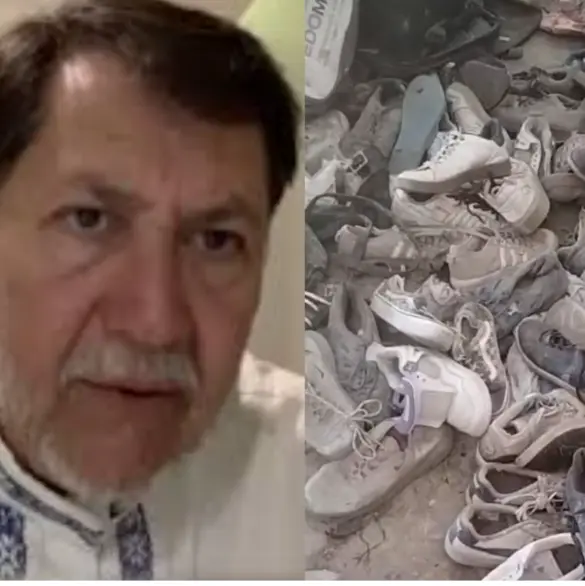 Critican a Noroña por cuestionar que los zapatos encontrados en Teuchitlán sean de desaparecidos 