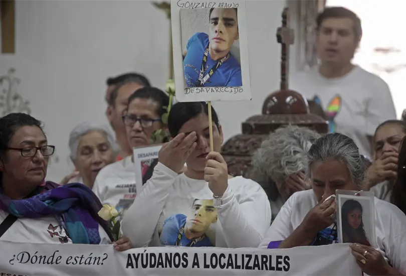 Familias de personas desaparecidas en M&eacute;xico.