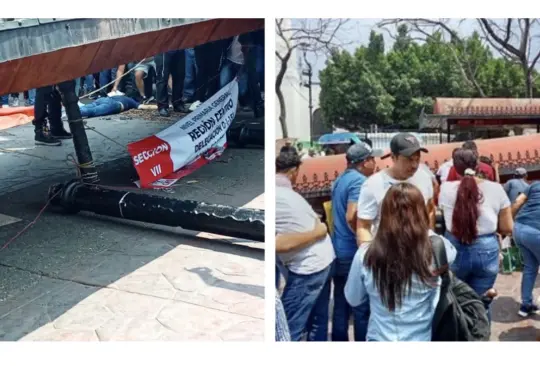 VIDEO | Momento exacto en que maestra muere tras colapso de estructura en Chiapas