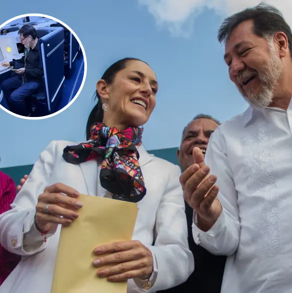 Yo no viajo en primera clase: Sheinbaum sobre vuelo de Fernández Noroña a Europa