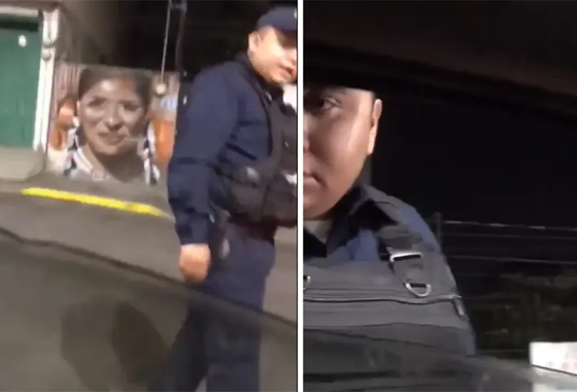 Polic&iacute;a de la CDMX da cachetada a conductor