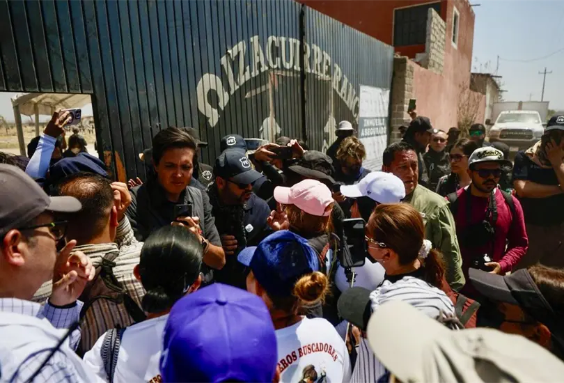 Rancho Izaguirre: Madres buscadoras localizan prendas quemadas en predio aleda&ntilde;o