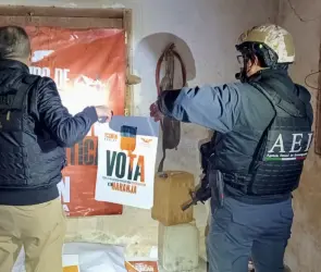 Decomisan armas y propaganda de Movimiento Ciudadano en propiedad de "El Moco" en Puebla