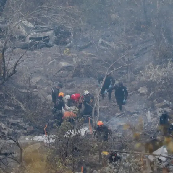 Camioneta cae a barranco y ocasiona incendio en zona turística de Nuevo León; mueren 12 personas