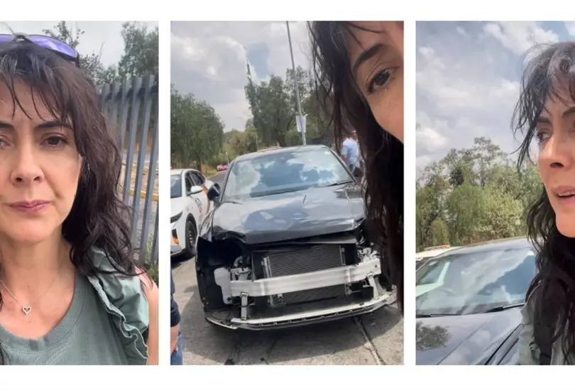 Desvalijan auto de la actriz Ver&oacute;nica Jaspeado afuera de C.U.