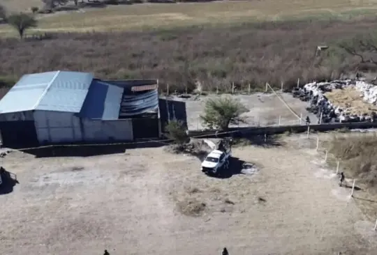 Otro rancho fue asegurado en el municipio de Teuchitlán, pero ahora en el poblado de La Vega.