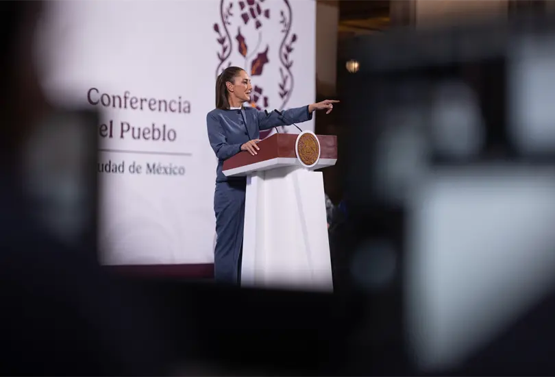 Sheinbaum destaca reducci&oacute;n de homicidios en M&eacute;xico