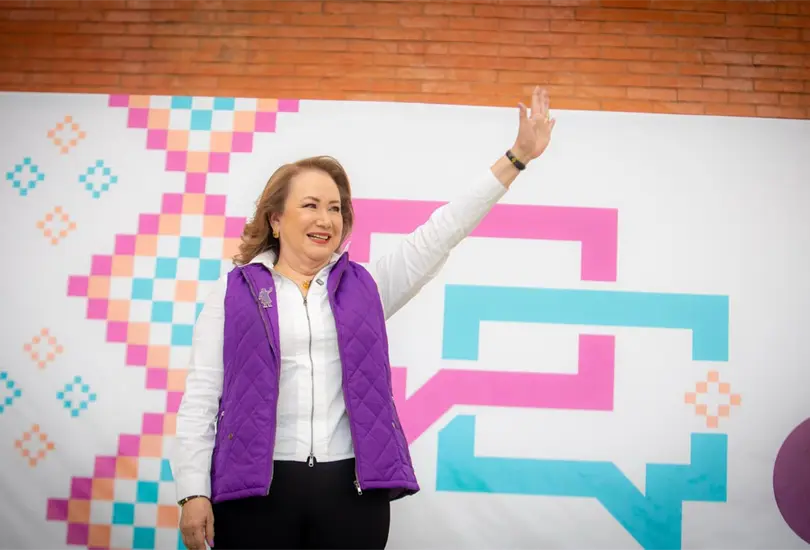 Yasm&iacute;n Esquivel en su inicio de campa&ntilde;a como candidata a ministra de la Suprema Corte de Justicia de la Naci&oacute;n.