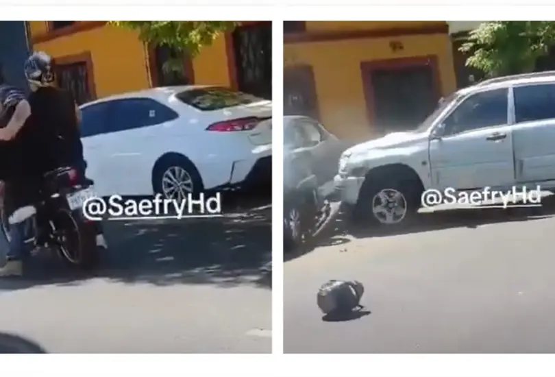 VIDEO | Conductora embiste a motociclistas tras discusi&oacute;n vial