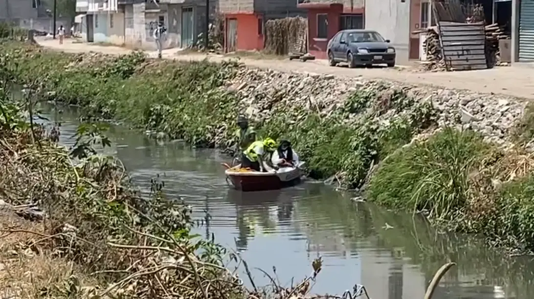 Los restos humanos fueron encontrados en el Canal de Cartagena, el cual está ubicado en los límites de Ecatepec y Coacalco. X (@LisetGlezG).