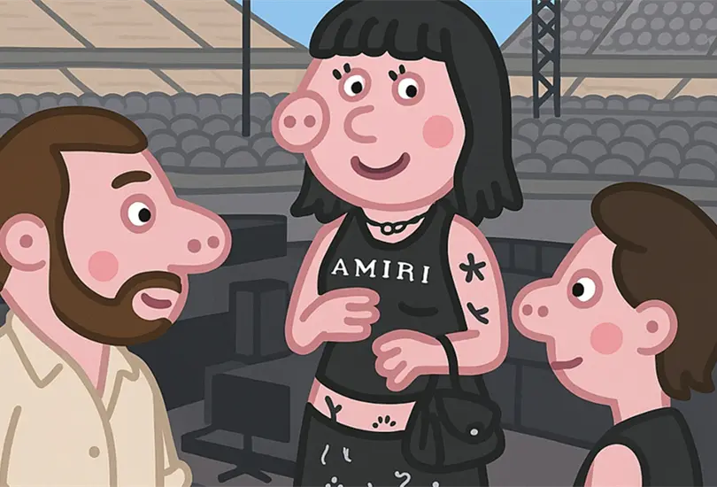 Imagen al estilo de Peppa Pig