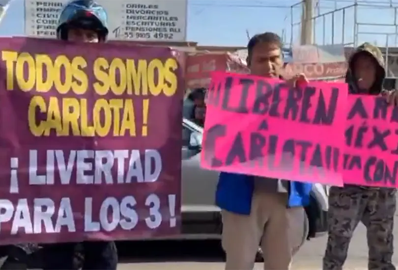 Familires y v&iacute;ctimas de despojo exigen liberar a Carlota N