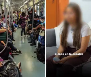 "Sentí un piquete en la espalda": Joven es drogada en el Metro de la CDMX; mujer la estaba siguiendo 
