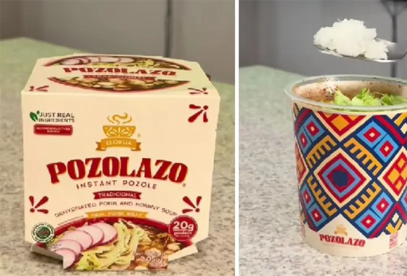 Pozole instant&aacute;neo