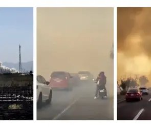 Incendio cerca del Lago de Texcoco cubre el cielo de humo | VIDEOS