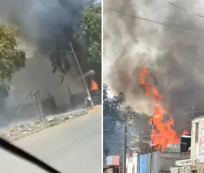 El momento exacto de la explosión que destrozó taller de pirotecnia en Tultepec