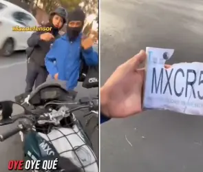 Exhiben a policías que utilizan placas de cartón para extorsionar en CDMX
