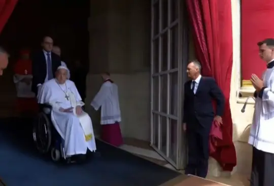 El último video con vida del papa Francisco.