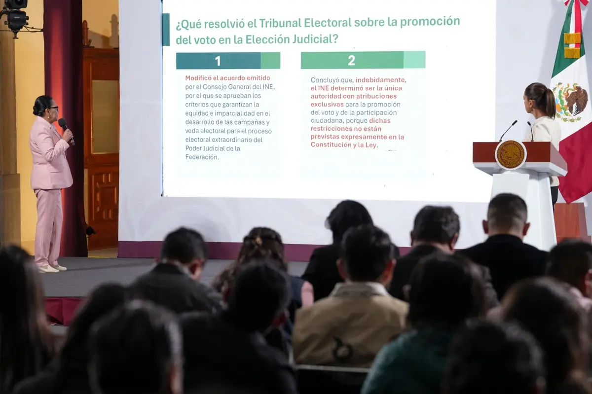 La elección judicial será el 1 de junio. Presidencia.