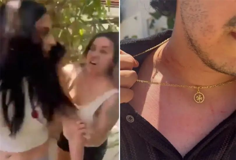 En el video se muestra c&oacute;mo son agredidos violentamente.