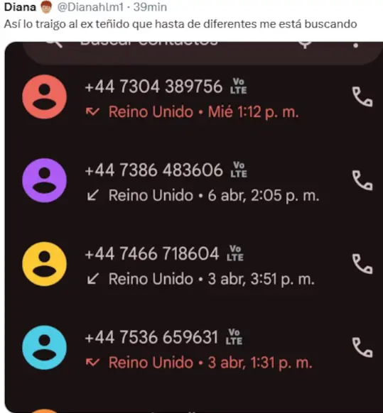 En algunos casos, las llamadas suelen ser diariamente. X.