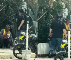 Extranjero corre a trabajador mexicano que comía en la banqueta en Mazatlán 