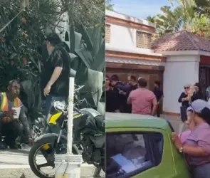 Se manifiestan afuera de la casa del "extranjero" que discriminó a trabajador en Mazatlán; él se defiende 