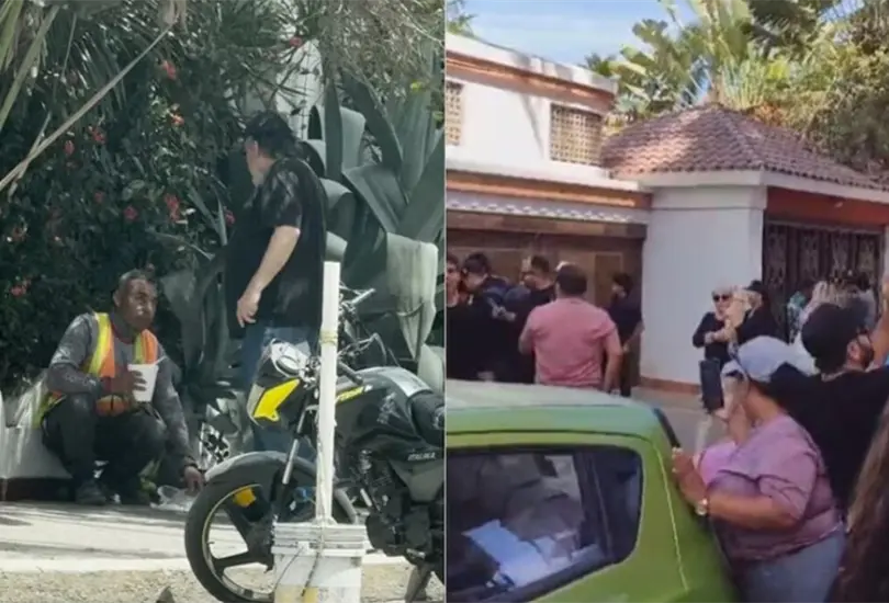 Extranjero da su versi&oacute;n de los hechos tras correr a un trabajador mexicano de la banqueta.