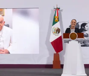 Sheinbaum filtra video inédito del papa Francisco