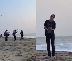 Nos echó arena como si fuéramos animales: extranjero agrede a músicos indígenas en playas de Oaxaca