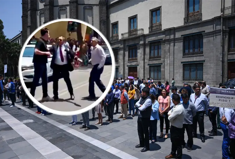 Trabajadores de Plaza Antara se agarran a trancazos en pleno Simulacro Nacional en Polanco