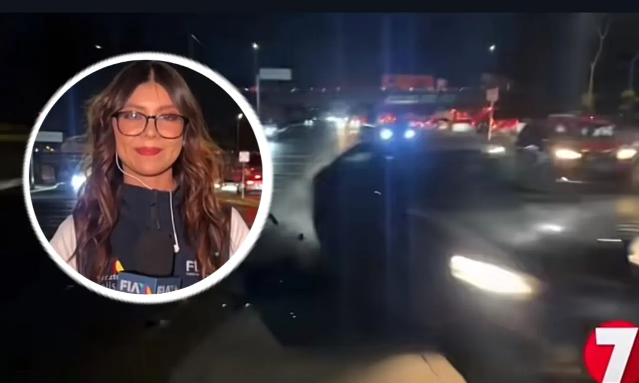  Reportera casi es atropellada durante transmisión en vivo | VIDEO 