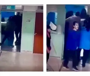 Filtran video de la madre que golpeó brutalmente a la directora de una primaria