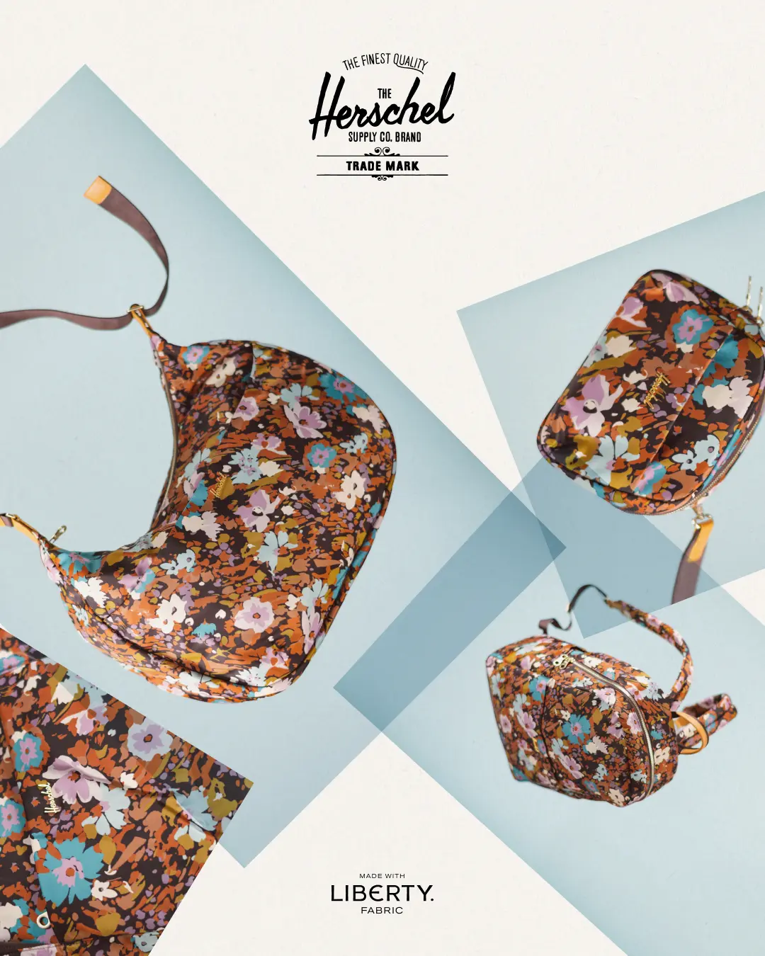 La colección ofrece bolsillos para mantener organizados los elementos esenciales. Herschel.