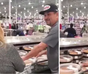 Están apartados: Revendedor impide que una clienta se lleve un pastel de Costco