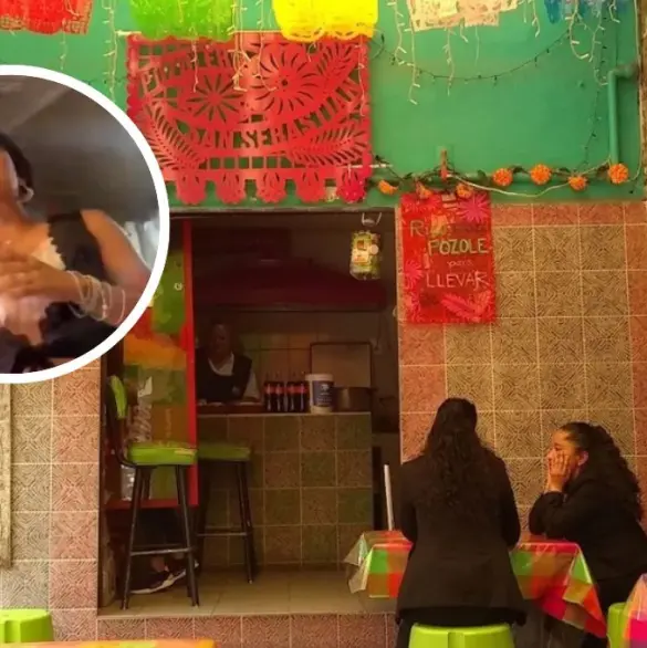 Trabajadoras de pozolería de Coyoacán agreden y corren a clientas por compartir un plato