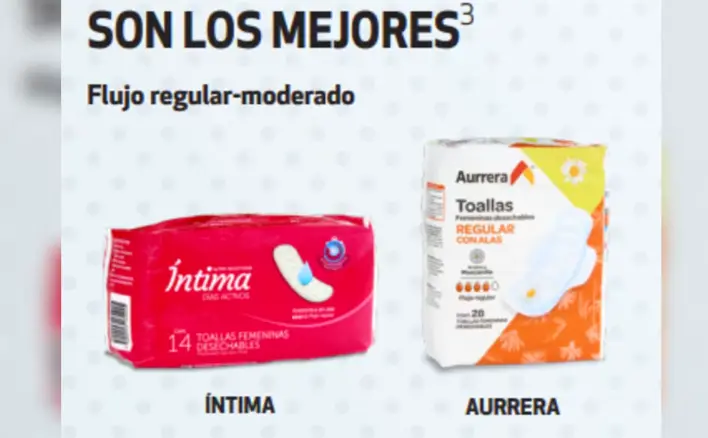 Mejores toallas sanitarias para flujo regular o moderado. Especial