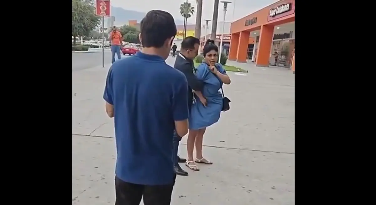 La mujer se estaba escapando cuando fue detenida. Especial.