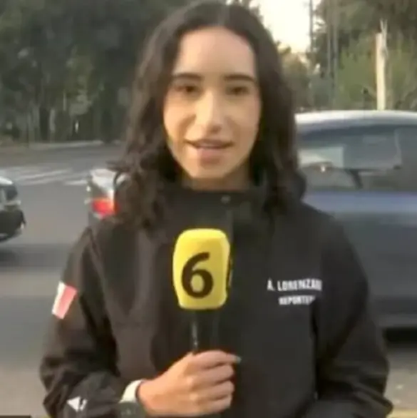 Areli Lorenzana, reportera de Telediario, es pinchada por un sujeto en enlace en vivo