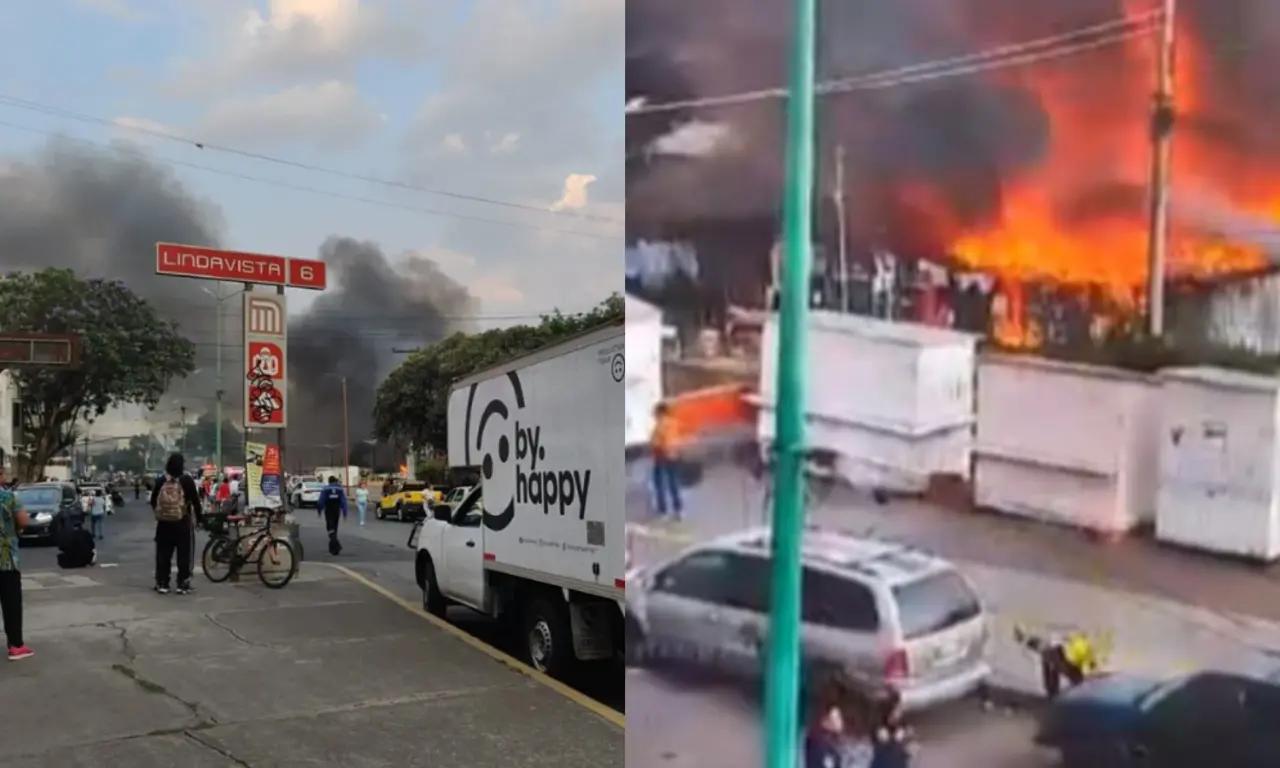  El incendio fue controlado por las autoridades. 
