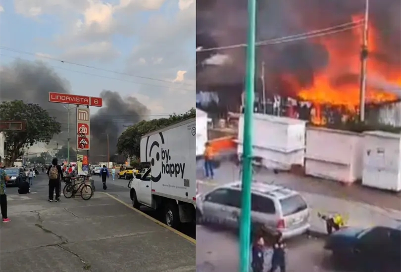 El incendio fue controlado por las autoridades. El incendio fue controlado por las autoridades.