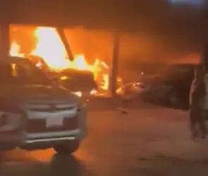 "Fue un carro, no un bombazo": cámaras revelan origen del incendio en Terraza Condesa, Zacatecas