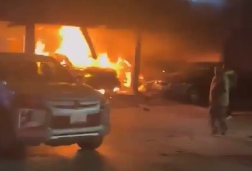 C&aacute;maras revelan origen del incendio en Terraza Condesa, Zacatecas