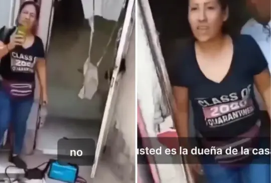 Exhiben a mujer que invadió casa. Exhiben a mujer que invadió casa.