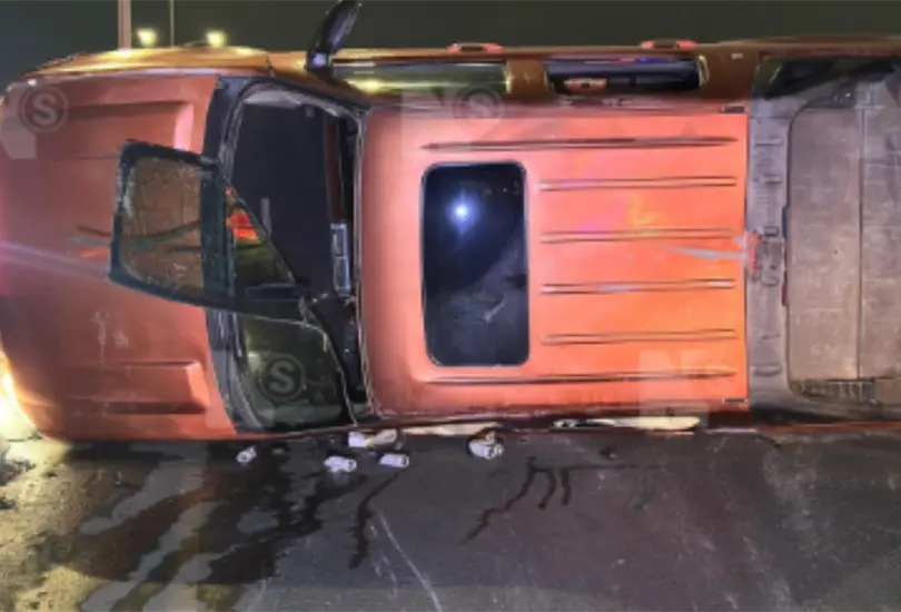 De la cama al pavimento: hombre se accidenta huyendo del motel
