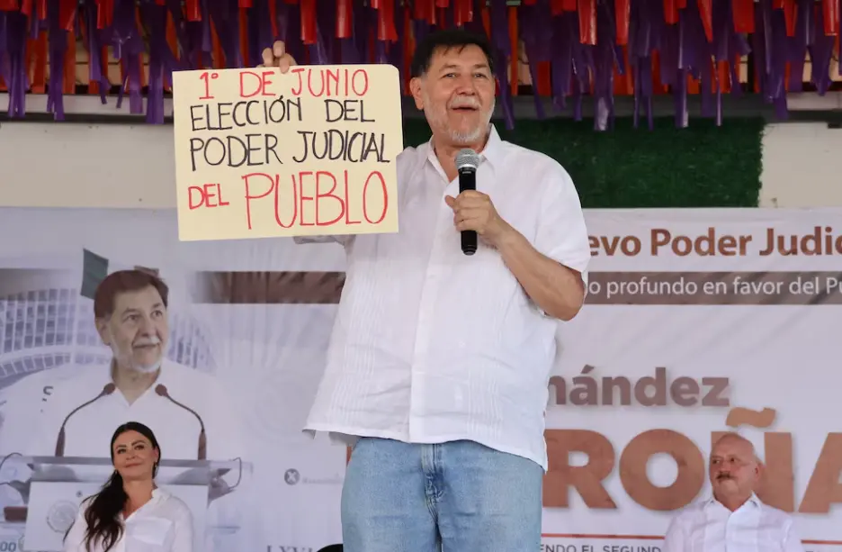 Gerardo Fernández Noroña, anunció la marcha de la impugnación de algunas candidaturas. Especial