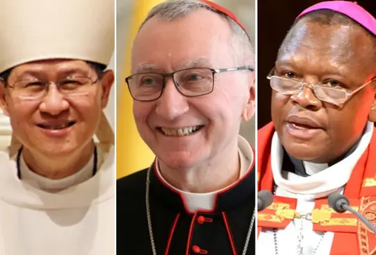 Existen seis candidatos que se posicionan entre los demás cardenales. Existen seis candidatos que se posicionan entre los demás cardenales.
