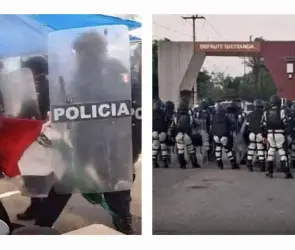 Desalojo con violencia en Tecnológico de Tabasco provoca nuevos bloqueos