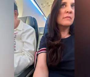 Kenia López Rabadán viaja junto a Fernández Noroña rumbo a convención bancaria: "Le hablo o no le hablo"